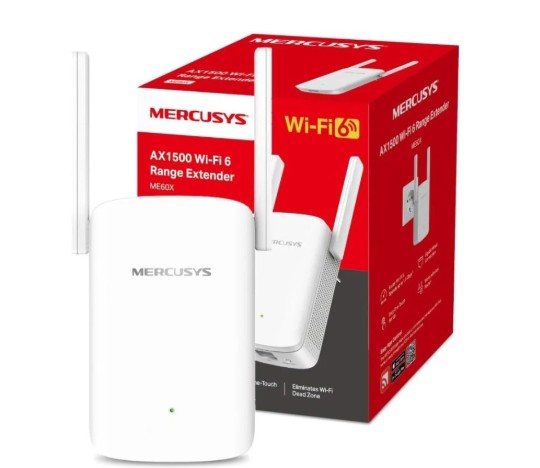 RANGE EXTENDER MERCUSYS ME60X AX1500 MBPS WIFI 6